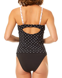 Cece Ruffle V-Wire Tankini