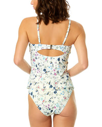 Cece Ruffle V-Wire Tankini
