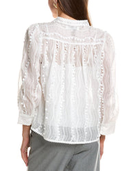 English Factory Heart Trim Blouse