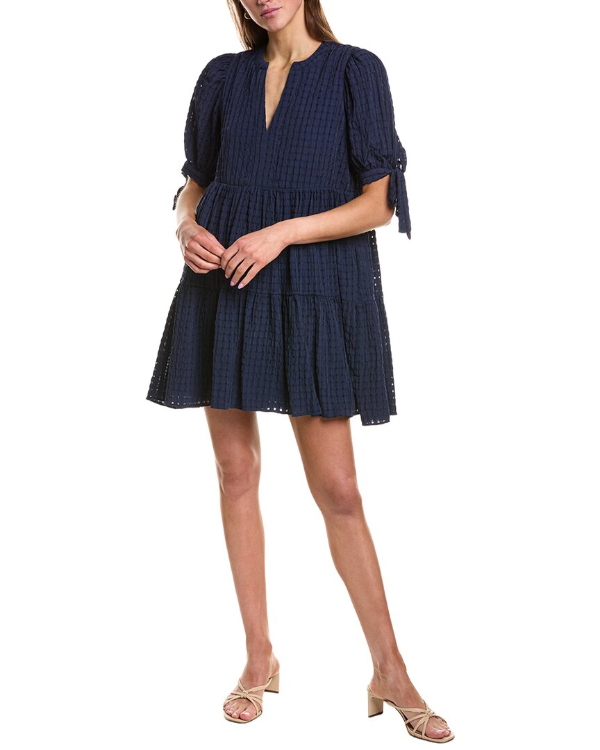 English Factory Gingham Tiered Mini Dress