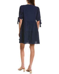English Factory Gingham Tiered Mini Dress