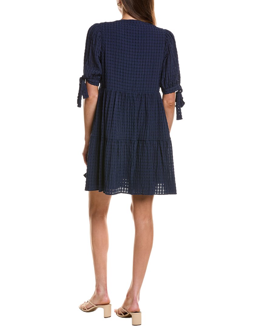 English Factory Gingham Tiered Mini Dress