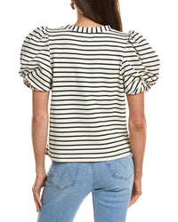 English Factory Puff Sleeve Knit Top