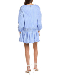 English Factory Stripe Ballon Mini Dress