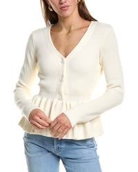 English Factory Peplum Knit Wool-Blend Sweater