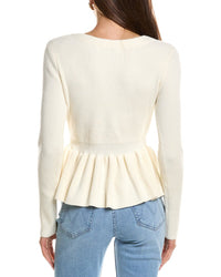 English Factory Peplum Knit Wool-Blend Sweater