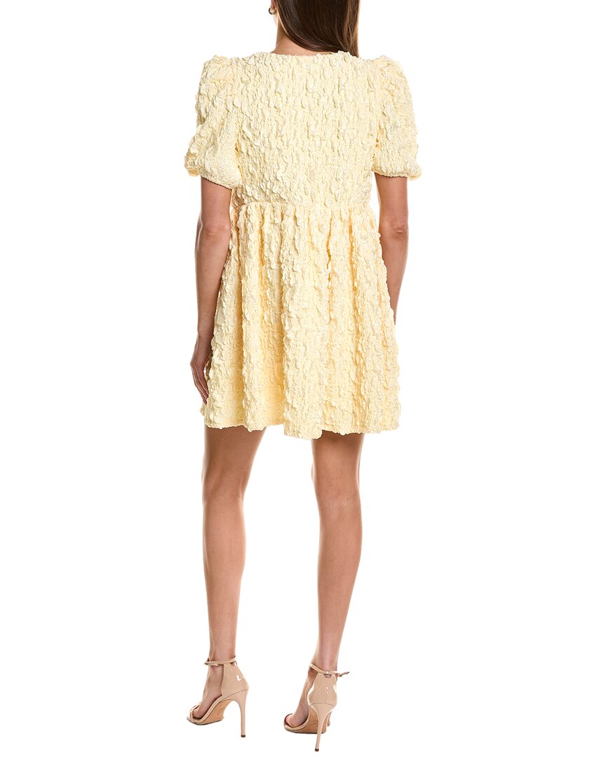 English Factory Bow Detailed Puff Sleeve Stretchy Dress