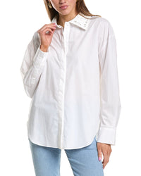 English Factory Crochet Collar Detailed Shirt