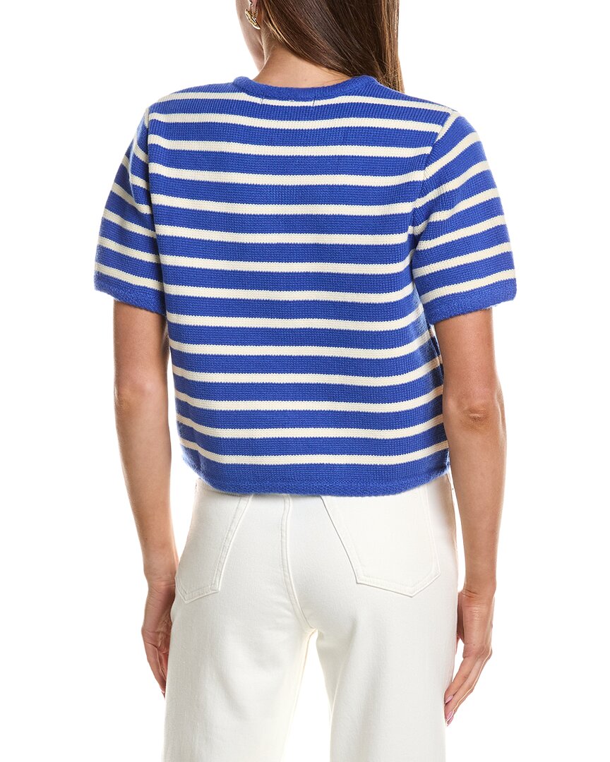 English Factory Knit Striped Wool-Blend Cardigan