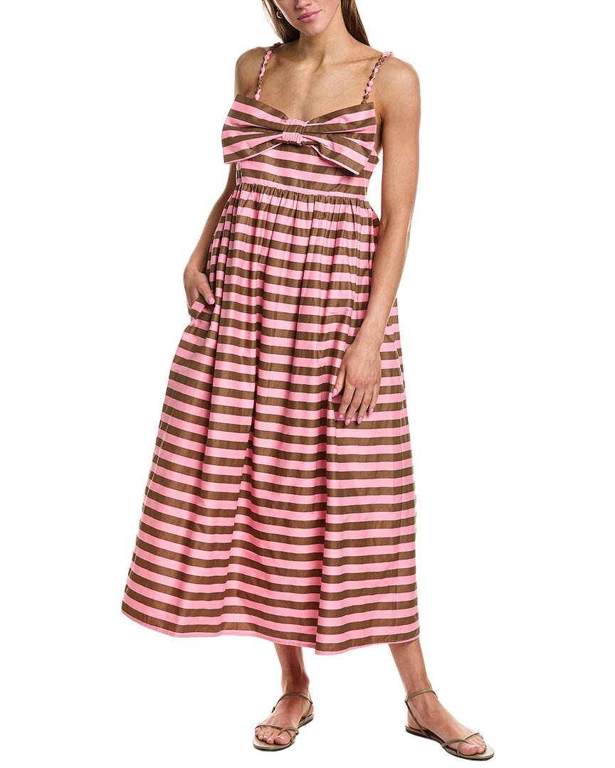 English Factory Striped Midi Dress