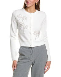 English Factory Bow Detail Cardigan