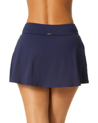 Anne Cole Banded Side Slit Skirt