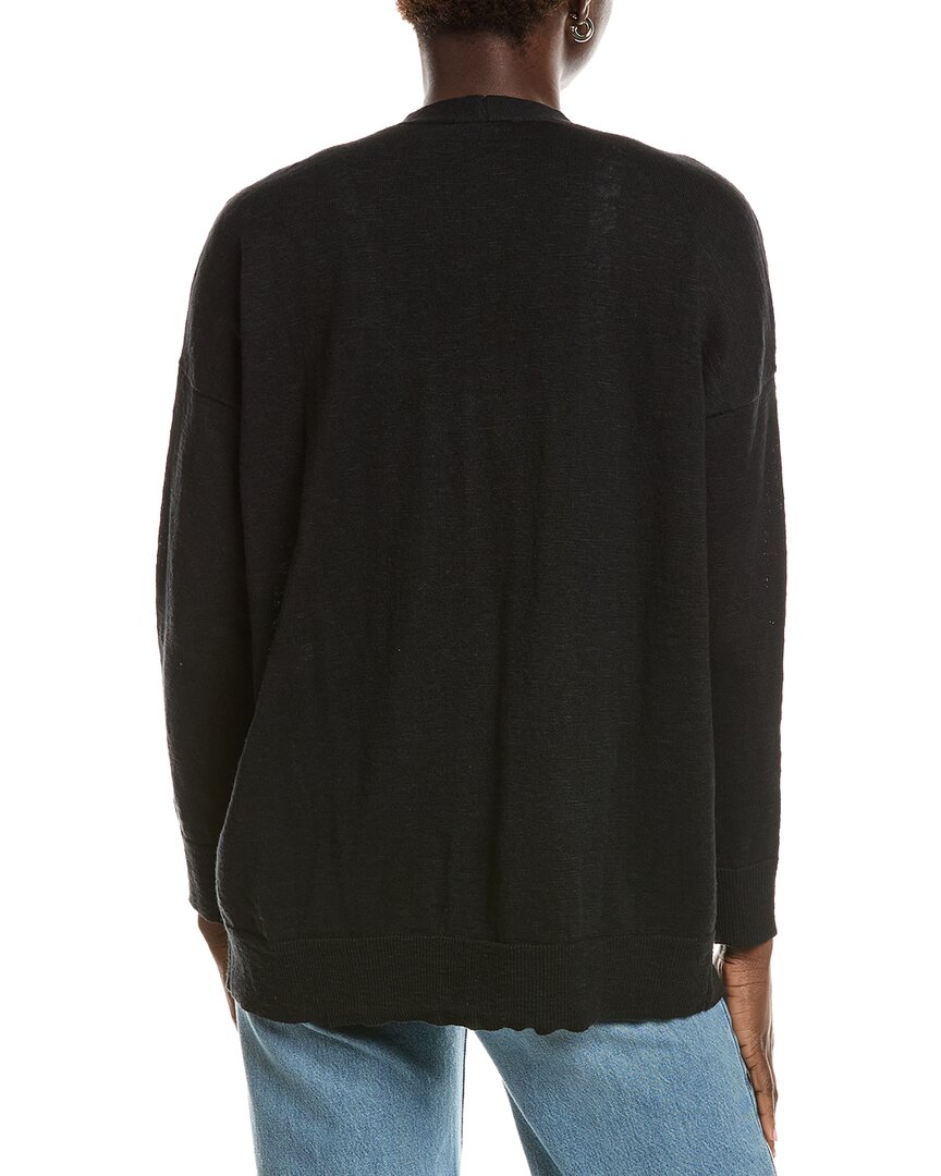 Eileen Fisher V-Neck Linen-Blend Cardigan
