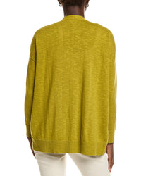 Eileen Fisher V-Neck Linen-Blend Cardigan