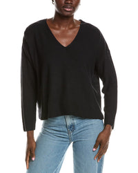 Eileen Fisher V-Neck Linen-Blend Sweater