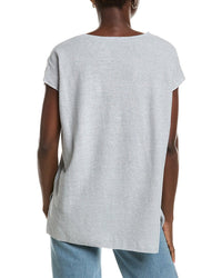 Eileen Fisher V Neck Linen-Blend Tunic
