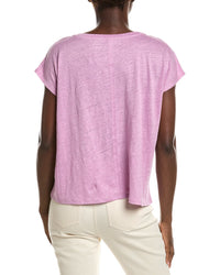 Eileen Fisher V-Neck Square Linen T-Shirt