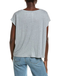 Eileen Fisher V-Neck Square Linen T-Shirt