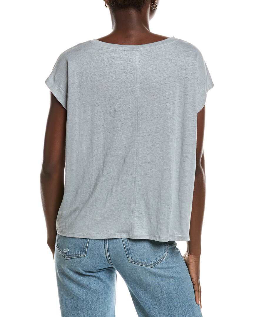 Eileen Fisher V-Neck Square Linen T-Shirt