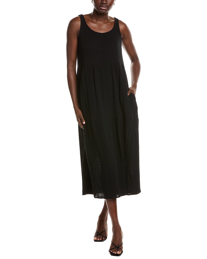 Eileen Fisher Scoop Neck Midi Dress