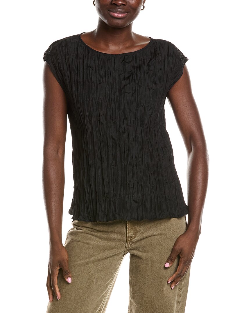 Eileen Fisher Ballet Neck Silk Top