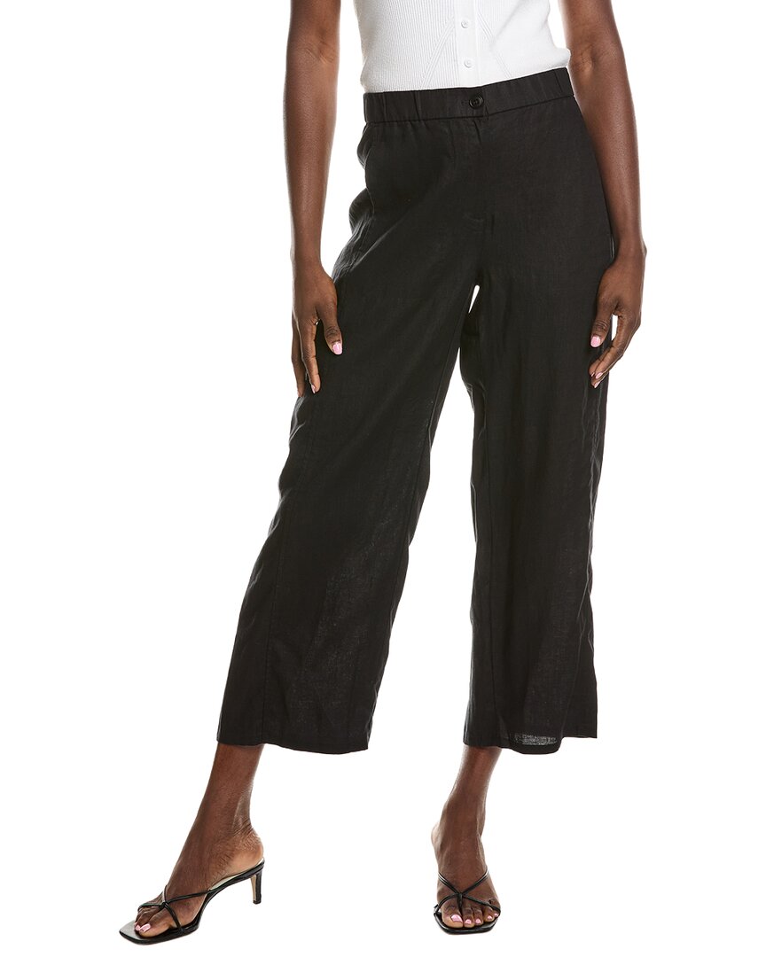 Eileen Fisher Petite Wide Linen Ankle Pant