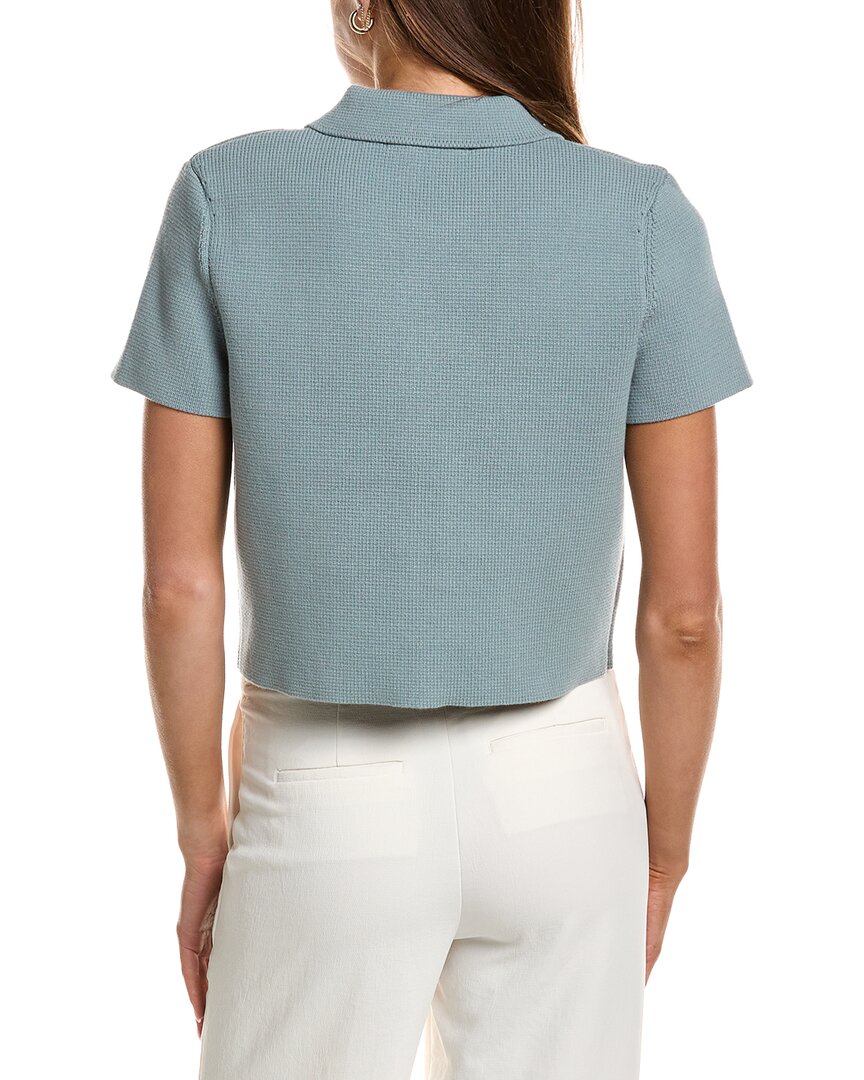 Endless Rose Jewel Buttoned Cropped Knit Top