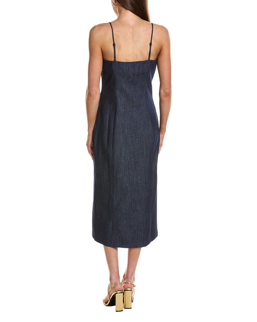 Endless Rose High Neck Denim Midi Dress