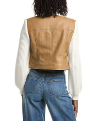Cinq à Sept Cinq À Sept Ciara Wool-Trim Jacket