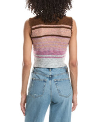 Guizio Heart Scallop Wool-Blend Vest