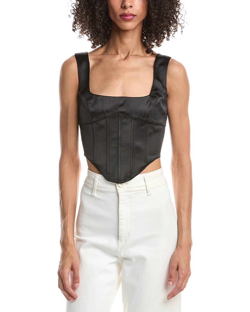 Guizio Satin Lace Up Bustier