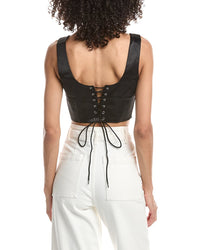 Guizio Satin Lace Up Bustier