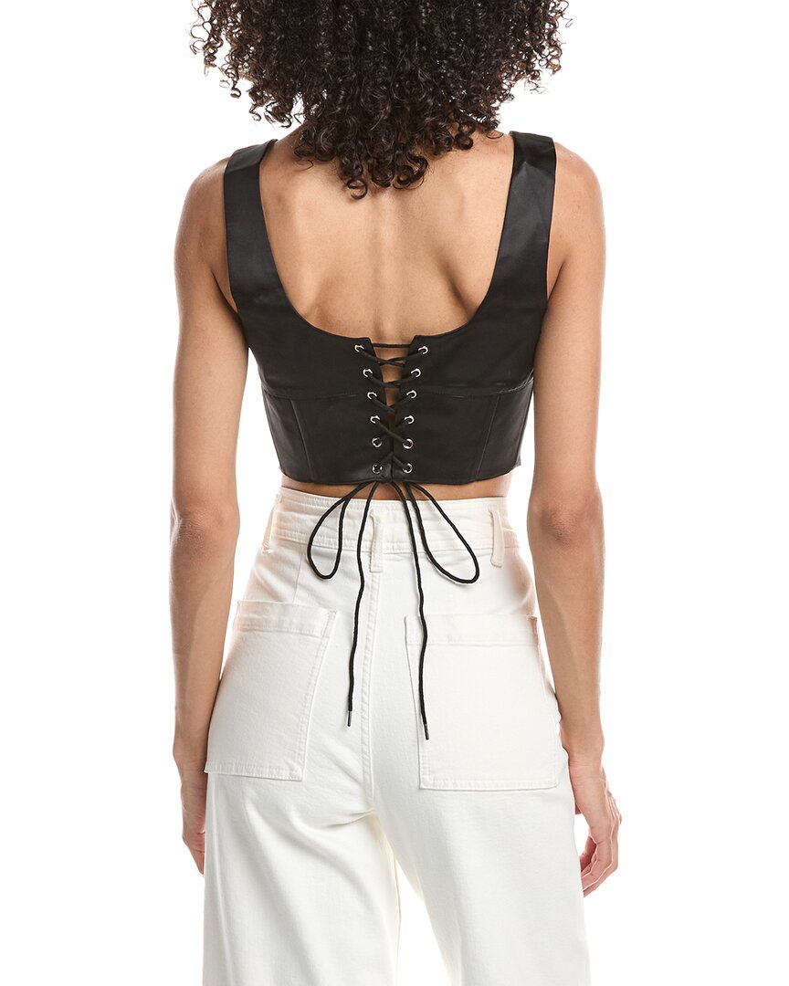 Guizio Satin Lace Up Bustier