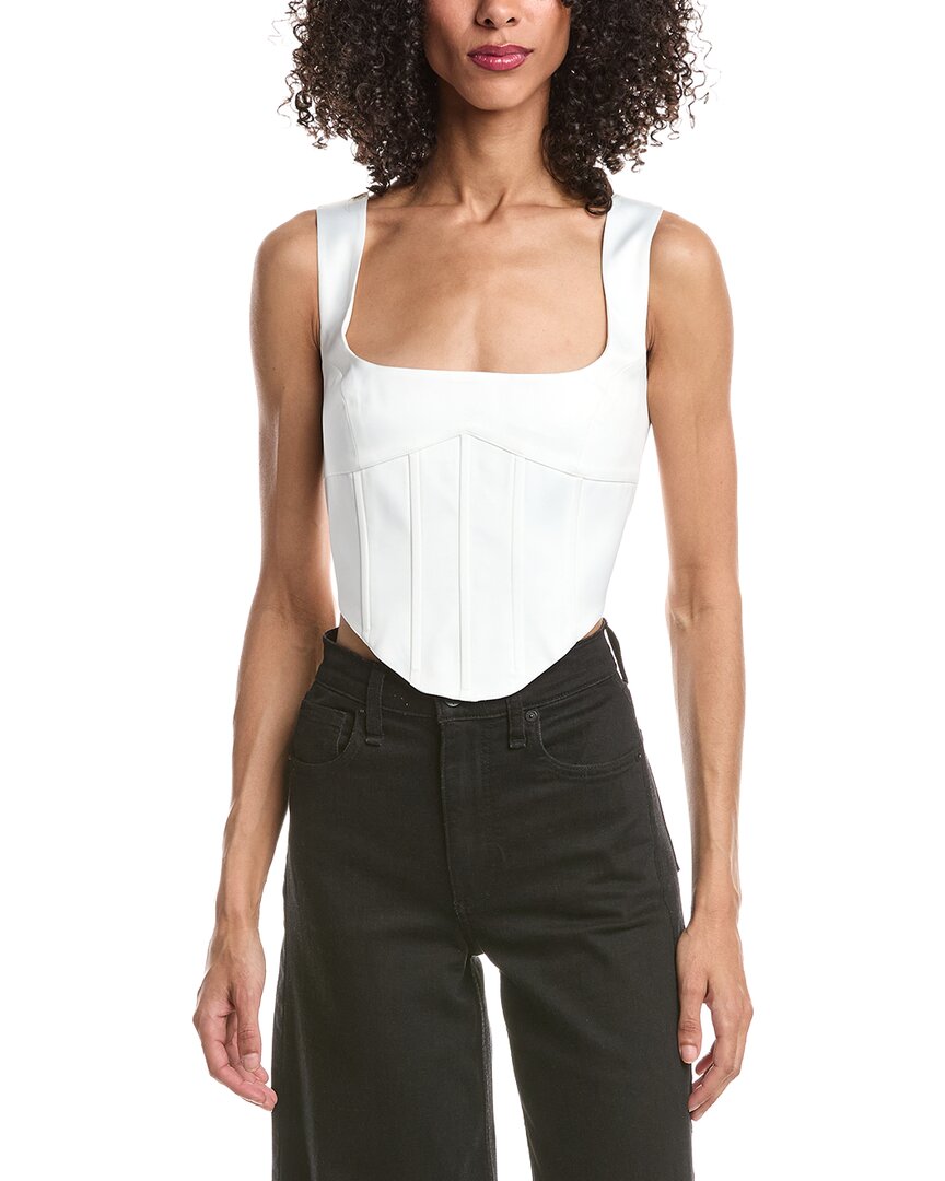 GUIZIO Guizio Satin Lace Up Bustier