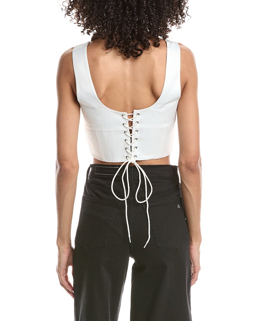GUIZIO Guizio Satin Lace Up Bustier