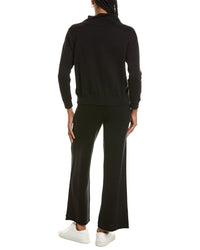 Hannah Rose Hannah Rose Cashmere-Blend Terry Stitch Cowl Neck Sweater & Pant Set