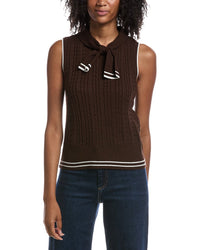 Nanette Nanette Lepore Nanette Nanette Lepore Tie Front Sweater Vest