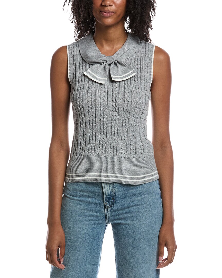 Nanette Nanette Lepore Nanette Nanette Lepore Tie Front Sweater Vest