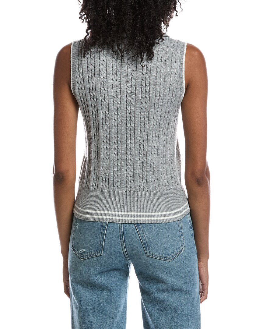 Nanette Nanette Lepore Nanette Nanette Lepore Tie Front Sweater Vest