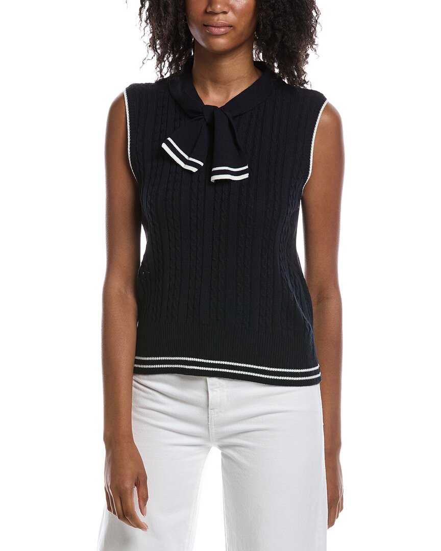 Nanette Nanette Lepore Nanette Nanette Lepore Tie Front Sweater Vest