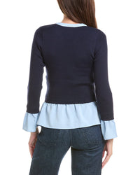 Nanette Nanette Lepore Nanette Nanette Lepore Knit Button Top