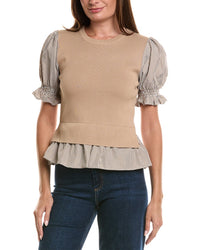 Nanette Nanette Lepore Nanette Nanette Lepore Mixed Media Top