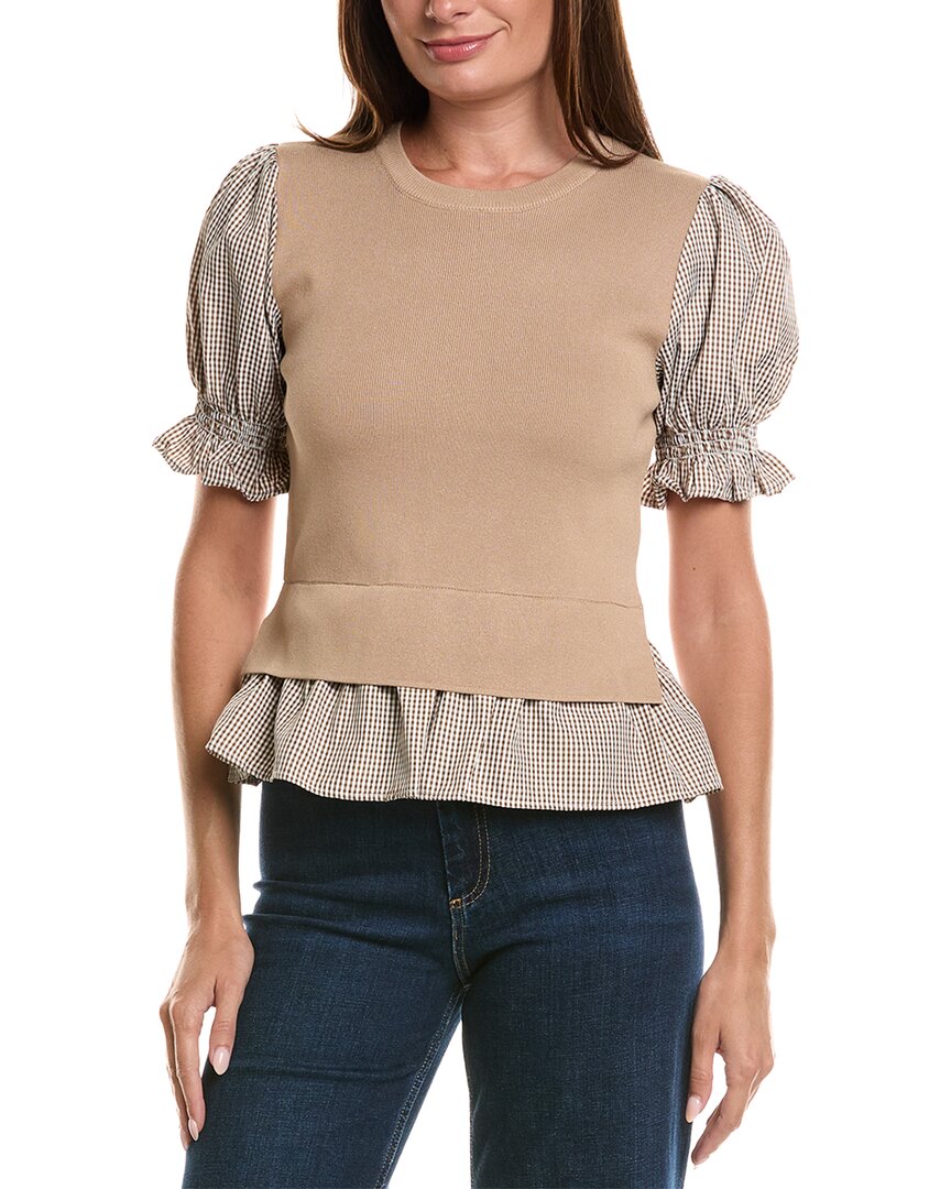 Nanette Nanette Lepore Nanette Nanette Lepore Mixed Media Top