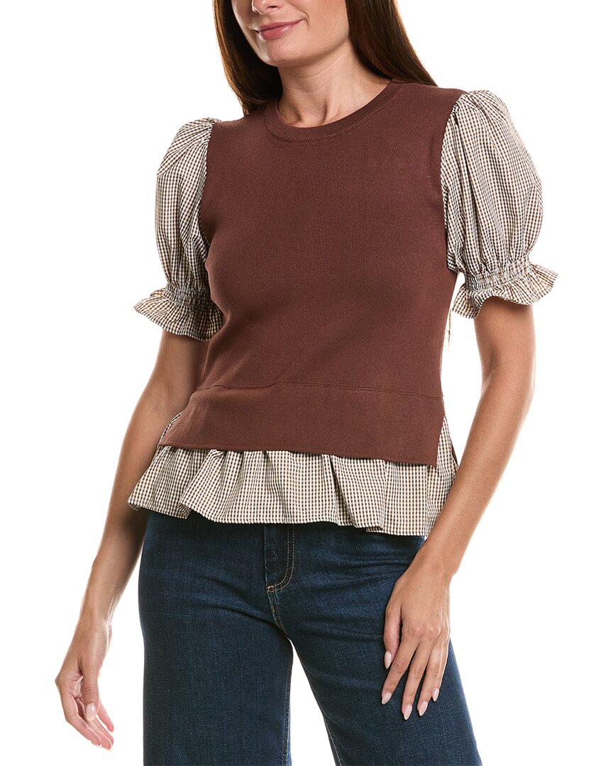 Nanette Nanette Lepore Nanette Nanette Lepore Mixed Media Top