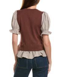 Nanette Nanette Lepore Nanette Nanette Lepore Mixed Media Top