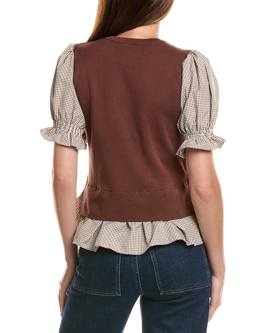 Nanette Nanette Lepore Nanette Nanette Lepore Mixed Media Top