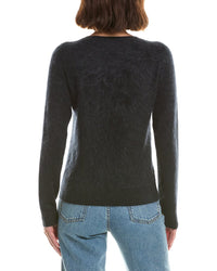 sofiacashmere Sofiacashmere Brushed Jersey Crewneck 100% Cashmere Sweater