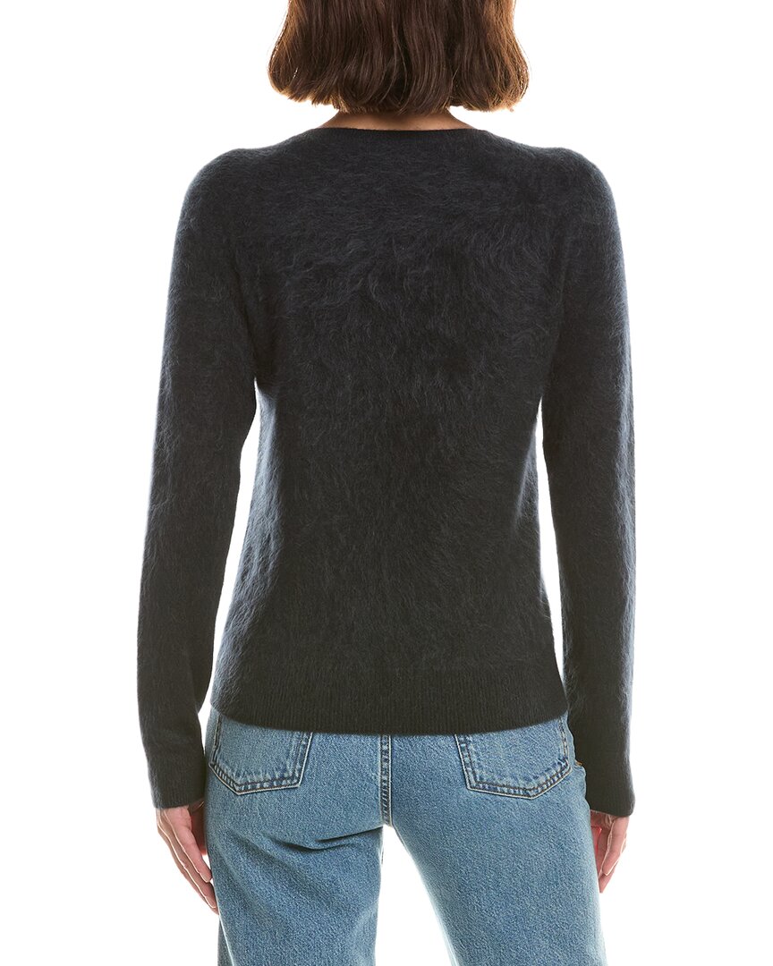 sofiacashmere Sofiacashmere Brushed Jersey Crewneck 100% Cashmere Sweater