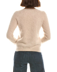 Sofiacashmere Brushed Jersey Crewneck 100% Cashmere Sweater