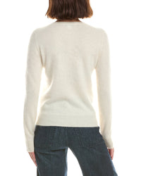 Sofiacashmere Brushed Jersey Crewneck 100% Cashmere Sweater